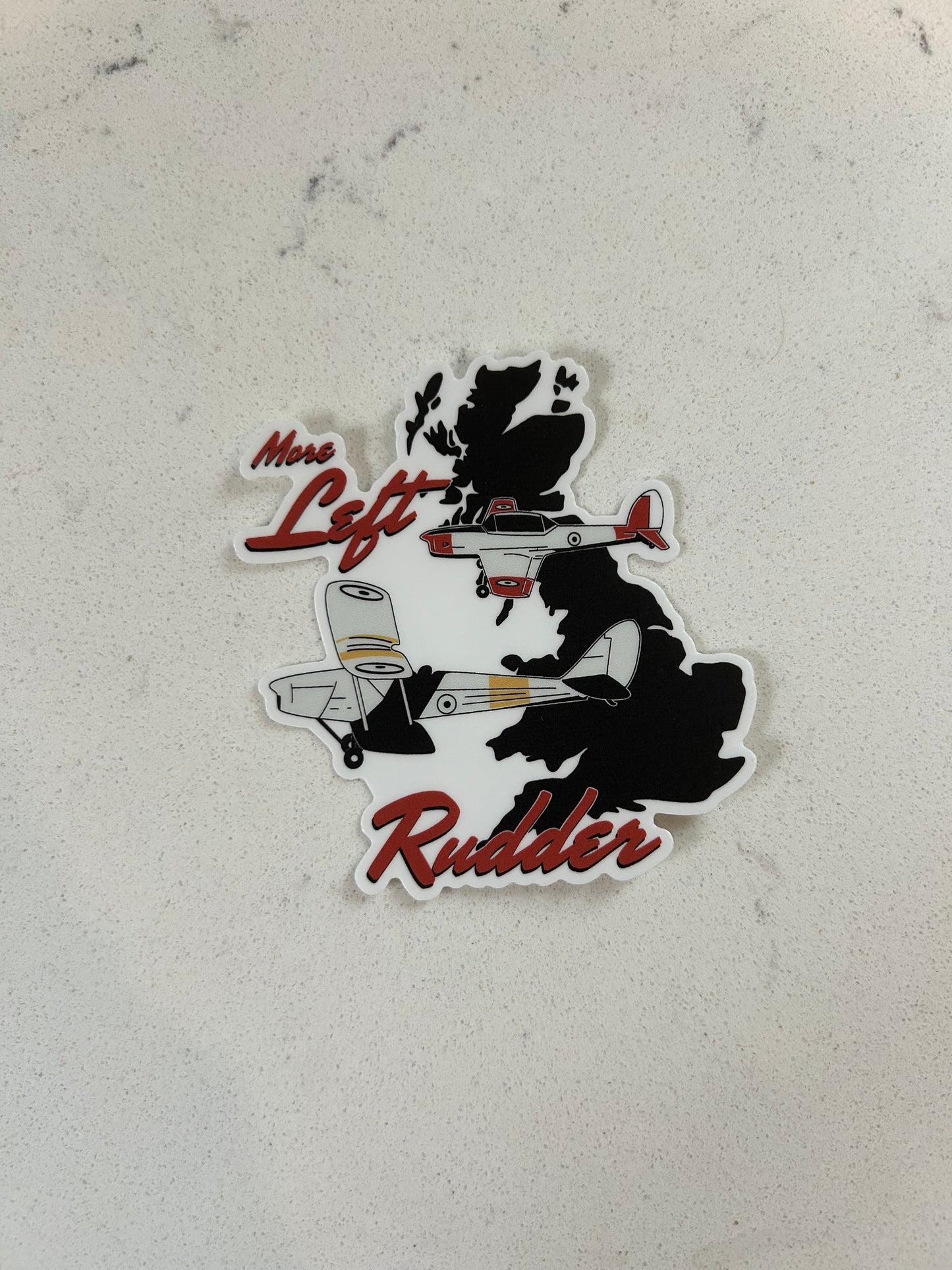 "More Left Rudder" RAF Edition Sticker