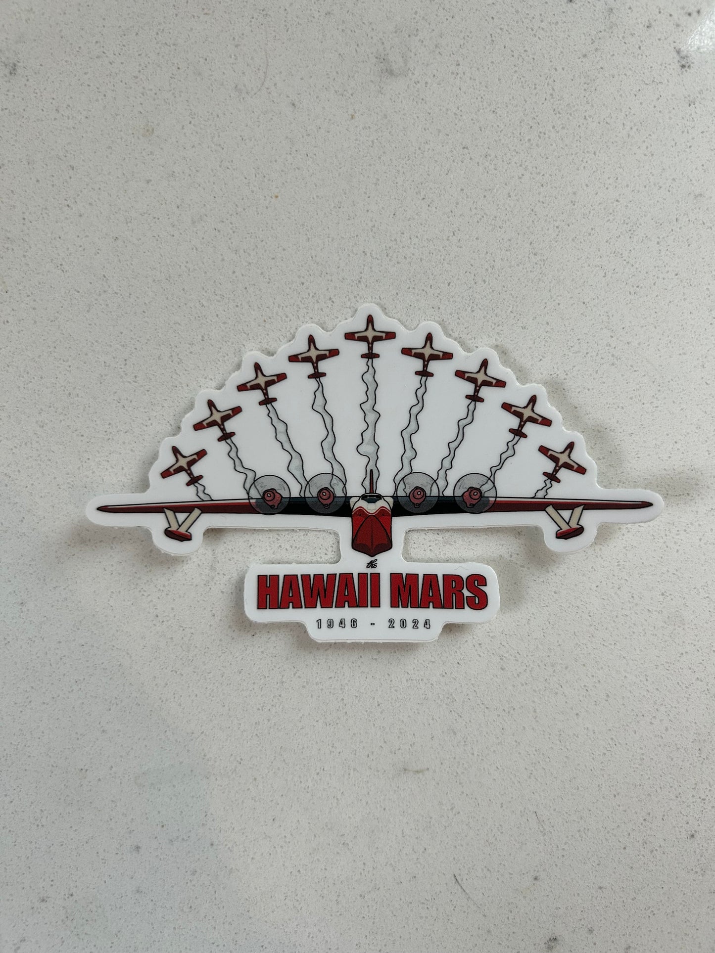 Hawaii Mars Final Flight Sticker