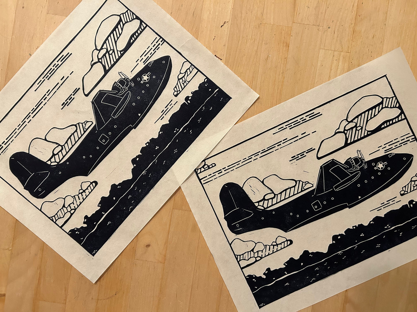 "Philippine Mars" Limited Edition Linocut Print