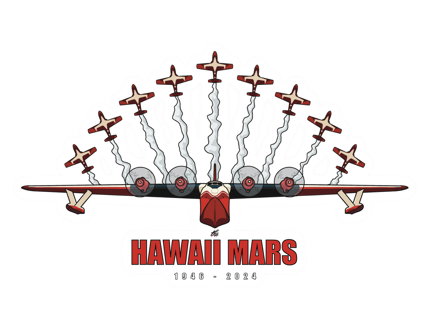 Hawaii Mars Final Flight Sticker