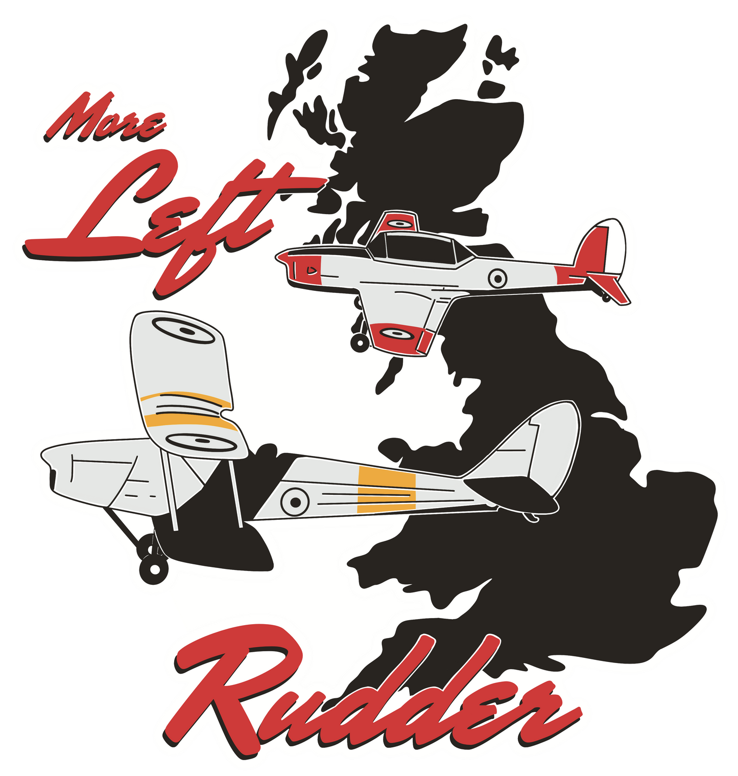"More Left Rudder" RAF Edition Sticker