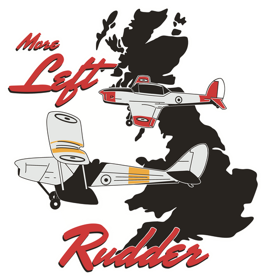 "More Left Rudder" RAF Edition Sticker
