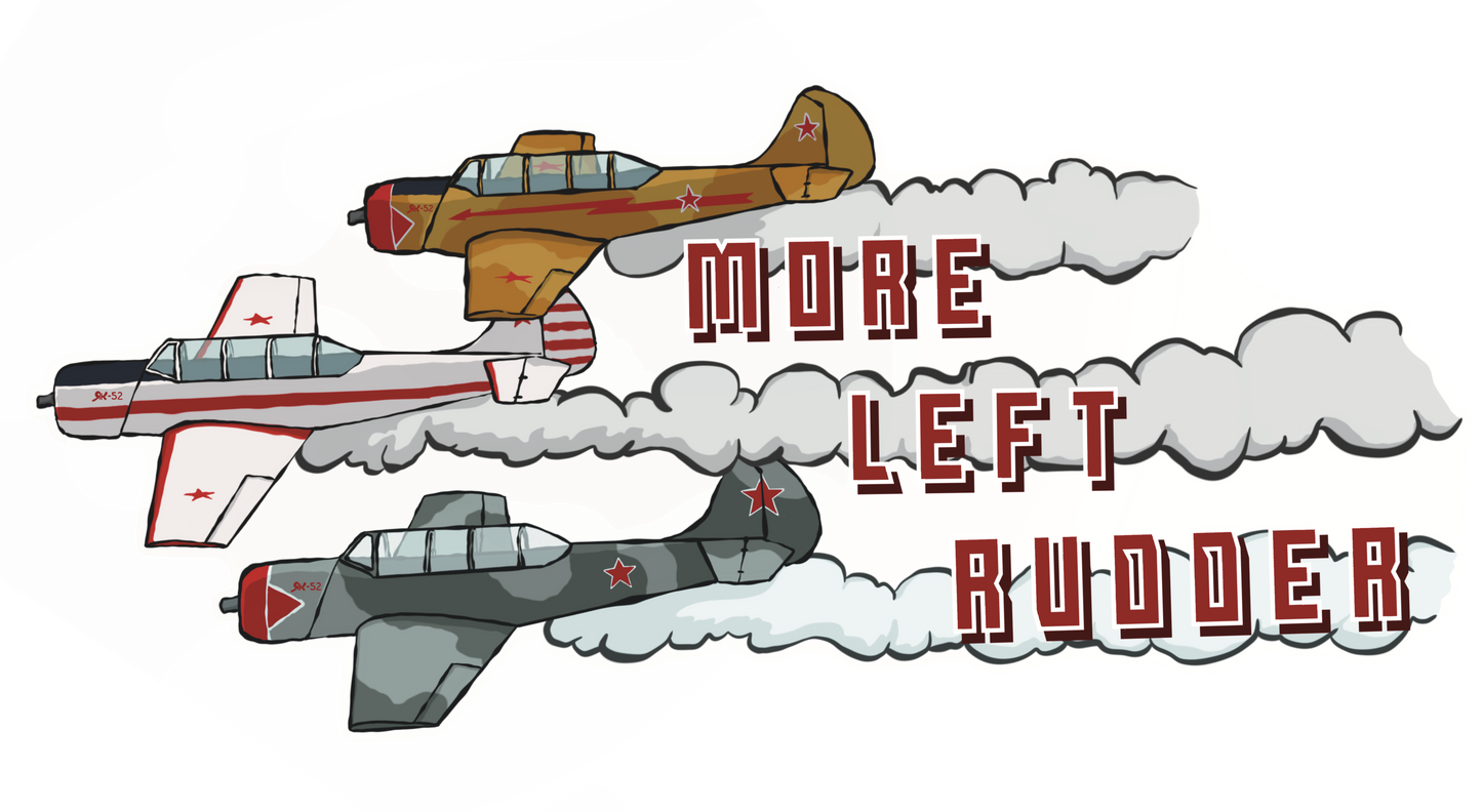 "More Left Rudder" Red Star Edition Sticker