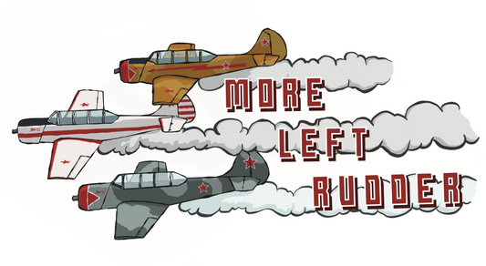 "More Left Rudder" Red Star Edition Sticker